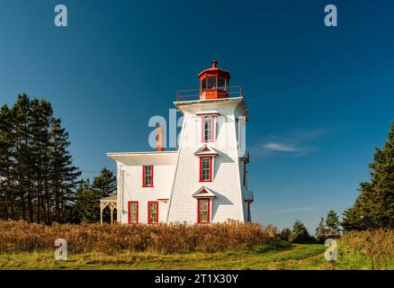 Feu de Blockhouse point   Rocky point, Île-du-Prince-Édouard, CAN Banque D'Images