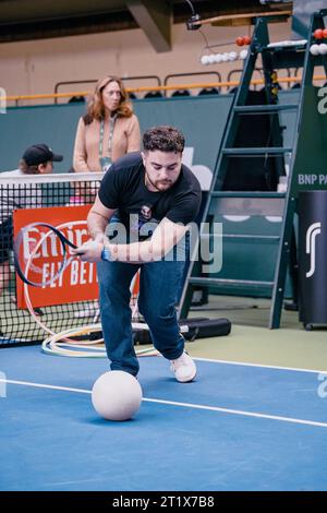 Stockholm, Suède. 15 octobre 2023. Stockholm, Kungliga tennishallen, Journée des enfants. Crédit : Daniel Bengtsson/Alamy Live News Banque D'Images