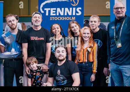 Stockholm, Suède. 15 octobre 2023. Stockholm, Kungliga tennishallen, Journée des enfants. Crédit : Daniel Bengtsson/Alamy Live News Banque D'Images