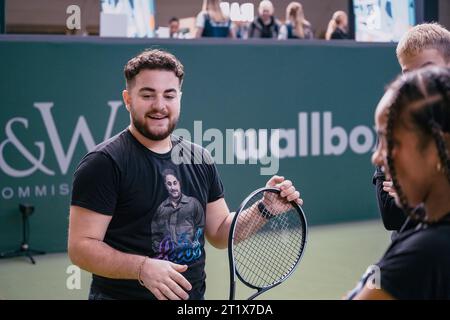 Stockholm, Suède. 15 octobre 2023. Stockholm, Kungliga tennishallen, Journée des enfants. Crédit : Daniel Bengtsson/Alamy Live News Banque D'Images