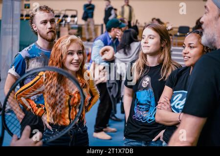 Stockholm, Suède. 15 octobre 2023. Stockholm, Kungliga tennishallen, Journée des enfants. Crédit : Daniel Bengtsson/Alamy Live News Banque D'Images