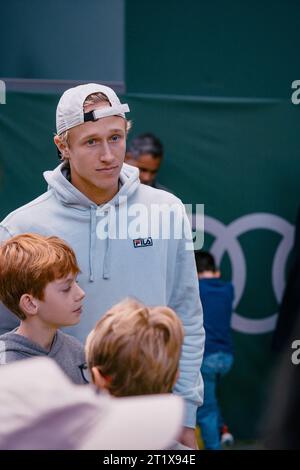 Stockholm, Suède. 15 octobre 2023. Stockholm, Kungliga tennishallen, Journée des enfants. Crédit : Daniel Bengtsson/Alamy Live News Banque D'Images