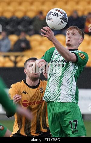 Southport v Gloucester City 14 octobre 2023 Big Help Stadium .Southport. Vanarama National League North. Harry Emmett en action pour Gloucester photo par Alan Edwards pour f2images Banque D'Images