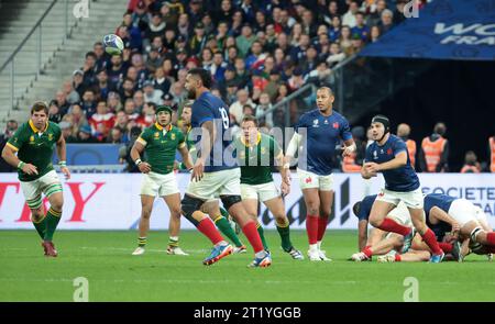 Saint Denis, France. 15 octobre 2023. Antoine Dupont de France lors de la coupe du monde 2023, quart de finale match de rugby à XV entre la France et l'Afrique du Sud le 15 octobre 2023 au Stade de France à Saint-Denis près de Paris, France - photo Jean Catuffe/DPPI crédit : DPPI Media/Alamy Live News Banque D'Images