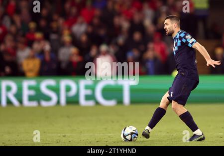 Cardiff, Royaume-Uni. 15 octobre 2023. Mateo Kovacic de Croatie lors du match de qualification pour le Championnat d'Europe de l'UEFA au Cardiff City Stadium, Cardiff. Le crédit photo doit se lire comme suit : Darren Staples/Sportimage crédit : Sportimage Ltd/Alamy Live News Banque D'Images