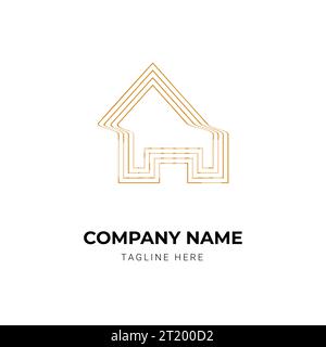 modèle de conception de logo immobilier ou immobilier créatif Illustration de Vecteur