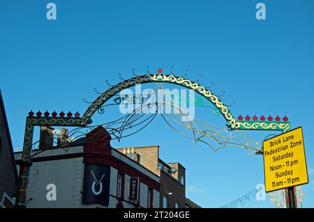 Entry Arch to Banglatown, Brick Lane, Tower Hamlets, Londres, Royaume-Uni Banque D'Images