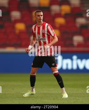 Romeo Beckham de Brentford B. - Brentford B contre Manchester City EDS, The Robert Rowan Invitational, GTECH Community Stadium, Londres, Royaume-Uni - 19 mai 2023. Usage éditorial uniquement - des restrictions DataCo s'appliquent Banque D'Images