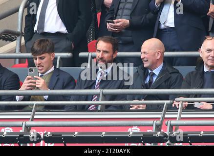 Gareth Southgate Angleterre Manager. - Brighton & Hove Albion contre Manchester United, demi-finale de la coupe Emirates FA Cup, stade de Wembley, Londres, Royaume-Uni - 23 avril 2023. Usage éditorial uniquement - des restrictions DataCo s'appliquent. Banque D'Images