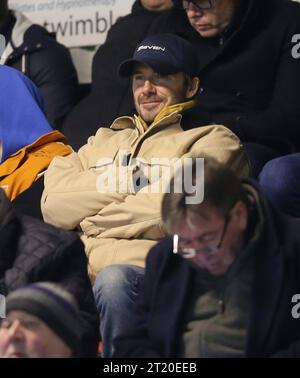 David Beckham. - Brentford B contre Arsenal U21, Premier League Cup, quart de finale, VBS Community Stadium, Sutton, Royaume-Uni - 13 mars 2023. Usage éditorial uniquement - des restrictions DataCo s'appliquent, usage éditorial uniquement. Banque D'Images