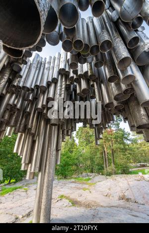 Monument Sibelius, Helsinki, Finlande Banque D'Images