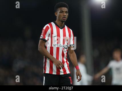 AMAD Diallo de Sunderland. - Fulham contre Sunderland, Emirates FA Cup, 4e tour, Craven Cottage Stadium, Londres, Royaume-Uni - 28 janvier 2023. Usage éditorial uniquement - des restrictions DataCo s'appliquent. Banque D'Images