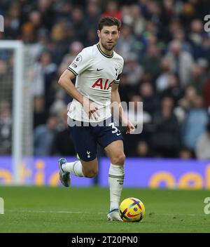 Ben Davies de Tottenham Hotspur. - Tottenham Hotspur v Aston Villa, Premier League, Tottenham Hotspur Stadium, Londres, Royaume-Uni - 1 janvier 2023 usage éditorial uniquement - des restrictions DataCo s'appliquent Banque D'Images