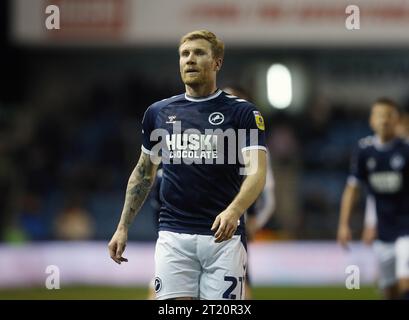 Andreas Voglsammer de Millwall. - Millwall contre Bristol City, Sky Bet Championship, New Den Stadium, Londres. - 29 décembre 2022. Usage éditorial uniquement - des restrictions DataCo s'appliquent. Banque D'Images