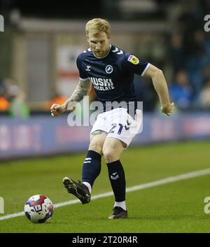 Andreas Voglsammer de Millwall. - Millwall contre Bristol City, Sky Bet Championship, New Den Stadium, Londres. - 29 décembre 2022. Usage éditorial uniquement - des restrictions DataCo s'appliquent. Banque D'Images