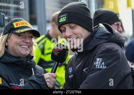 Zandvoort, pays-Bas. 15 octobre 2023. # 46, Zandvoort, NL Dimanche 15 OCTOBRE 2023 : Valentino Rossi, Team WRT, BMW M4 GT3 car, PRO, lors des courses de la Zandvoort Sprint Cup le 15 octobre. Le Team WRT court en classe PRO dans l'événement Fanatec GT World Challenge Europe powered by AWS sur le circuit de Zandvoort, image payante, photo copyright © ATP Geert FRANQUET (FRANQUET Geert /ATP/SPP) crédit : SPP Sport Press photo. /Alamy Live News Banque D'Images