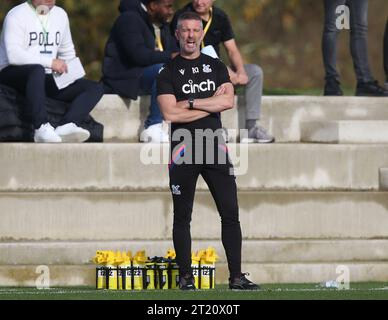 Rob Quinn Manager de Crystal Palace U18. - Crystal Palace U18 contre Fulham U18, U18 Premier League South, Crystal Palace Academy, Londres. - 29 octobre 2022. Usage éditorial uniquement - des restrictions DataCo s'appliquent. Banque D'Images