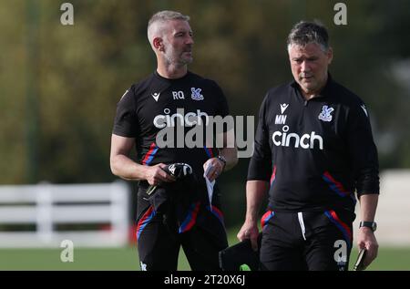 Rob Quinn Manager de Crystal Palace U18. - Crystal Palace U18 contre Fulham U18, U18 Premier League South, Crystal Palace Academy, Londres. - 29 octobre 2022. Usage éditorial uniquement - des restrictions DataCo s'appliquent. Banque D'Images