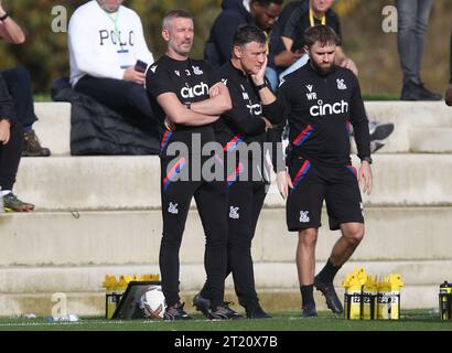 Rob Quinn Manager de Crystal Palace U18. - Crystal Palace U18 contre Fulham U18, U18 Premier League South, Crystal Palace Academy, Londres. - 29 octobre 2022. Usage éditorial uniquement - des restrictions DataCo s'appliquent. Banque D'Images