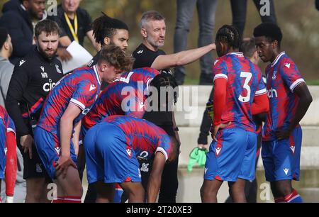 Rob Quinn Manager de Crystal Palace U18. - Crystal Palace U18 contre Fulham U18, U18 Premier League South, Crystal Palace Academy, Londres. - 29 octobre 2022. Usage éditorial uniquement - des restrictions DataCo s'appliquent. Banque D'Images