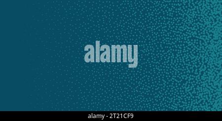 Fond de points pointillés bruyants. Texture dessin à la main avec bruit bleu et dégradé de demi-tons. Illustration vectorielle grungy. Illustration de Vecteur