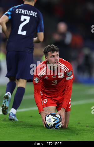 Cardiff, Royaume-Uni. 15 octobre 2023. NECO Williams of Wales .Wales contre Croatie, qualification UEFA Euro 2024, match du groupe D au stade de Cardiff à Cardiff, pays de Galles du Sud, le dimanche 15 octobre 2023. Usage éditorial uniquement. photo par Andrew Orchard/Andrew Orchard photographie sportive/Alamy Live News crédit : Andrew Orchard photographie sportive/Alamy Live News Banque D'Images