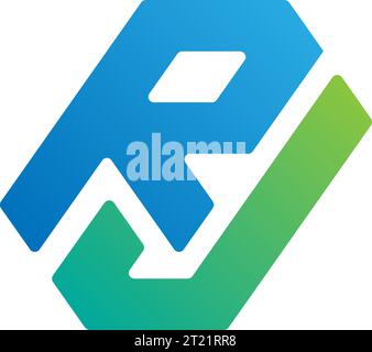 Logo RJ, monogramme RJ, logo RJ initial, logo lettre RJ, icône, vecteur Illustration de Vecteur