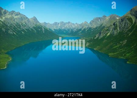 Créateur : Hillebrand, Steve. Sujets : Photographie aérienne ; Géographie physique ; Lacs ; montagnes ; Vallées; paysages ; Togiak National Wildlife refuge ; Alaska. . 1998 - 2011. Banque D'Images