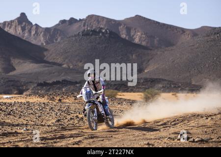 30 DUMONTIER Romain (fra), Team Dumontier Racing, Husqvarna 450 Rally, FIM W2RC, action lors de la 3e étape du Rallye du Maroc 2023, le 16 octobre 2023 autour de Zagora, Maroc Banque D'Images