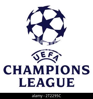 Logo coloré de l'UEFA Champions League système de ligue européenne de football professionnel, illustration vectorielle image abstraite Illustration de Vecteur