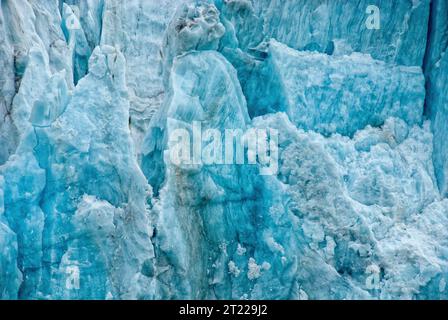 Visage du glacier du 14 juillet, Svalbard, Norvège Banque D'Images