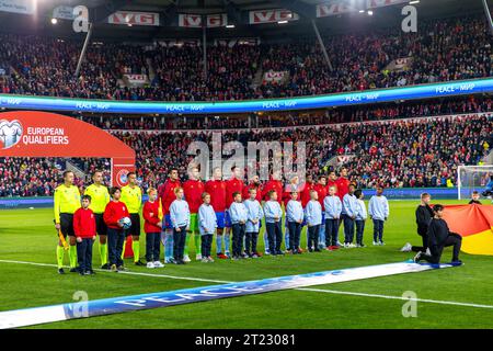 Oslo, Norvège, 15 octobre 2023. Espagne avant le match de qualification Euro 2024 entre la Norvège et l'Espagne au stade Ullevål à Oslo. Crédit : Frode Arnesen/Alamy Live News Banque D'Images