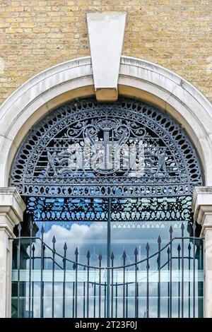 Détail de la porte portes du vieux Billingsgate, Londres Banque D'Images