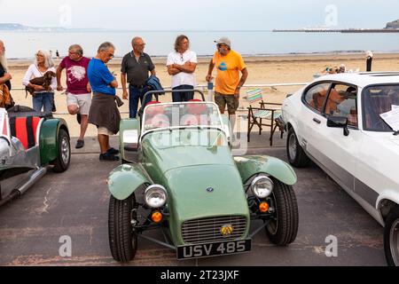 Dorset car club événement de voitures classiques et de véhicules sur la promenade de Weymouth, Dorset, Angleterre, 2023 Banque D'Images