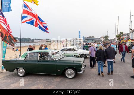 Dorset car club événement de voitures classiques et de véhicules sur la promenade de Weymouth, Dorset, Angleterre, 2023 Banque D'Images