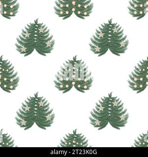 Arbre de Noël avec motif transparent Banque D'Images