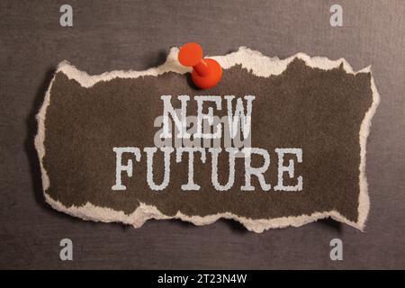 Motivation nouvel an 2023 concept de liste de résolutions avec titre 2023 est mon année à écrire sur papier Banque D'Images