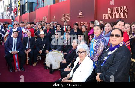 Hollywood, États-Unis. 16 octobre 2023. Atmosphere arrive à Apple Original films Killers of the Flower Moon Premiere Event qui se tient au Dolby Theatre à Hollywood, Californie, le lundi 16 octobre 2023. (Photo de Juan Pablo Rico/Sipa USA) crédit : SIPA USA/Alamy Live News Banque D'Images