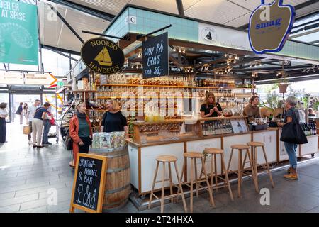 Marché alimentaire central, Copenhague Banque D'Images