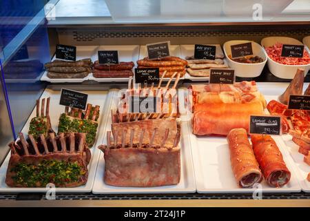 Marché alimentaire central à Copenhague, Danemark Banque D'Images