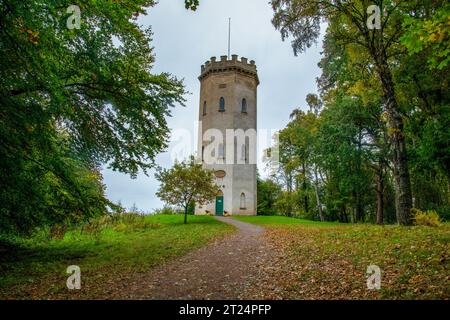 Nelson Tower, un mémorial à l'amiral Lord Nelson sur la colline de Cluny, Forres, Morayshire Banque D'Images