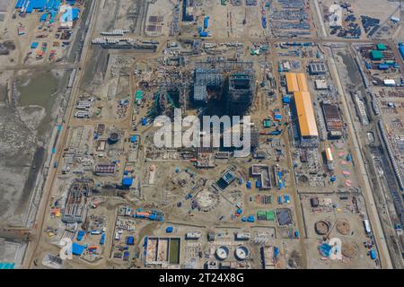 La centrale électrique de Matarbari est une centrale électrique au charbon de 1 200 mégawatts (2X600) en construction à Maheshkhali Upazila, dans le district de Cox's Bazar, dans le SO Banque D'Images