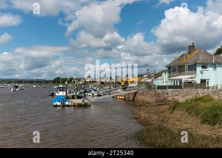 Vue sur River exe, Topsham, Devon, Royaume-Uni Banque D'Images
