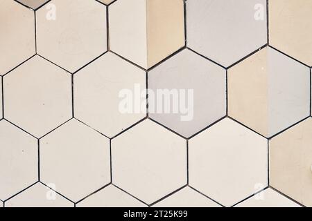 Carreaux muraux hexagonaux en marbre avec espace de copie pour votre conception. Photo de haute qualité Banque D'Images