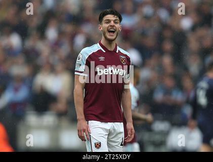 Declan Rice de West Ham Uni contre Manchester City. - West Ham United v Manchester City, Premier League, London Stadium, Londres, Royaume-Uni - 15 mai 2022 usage éditorial uniquement - des restrictions DataCo s'appliquent Banque D'Images