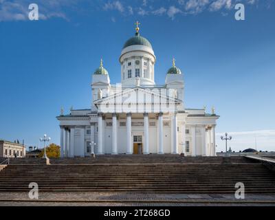 Cathédrale d'Helsinki, Helsingin tuomiokirkko, Finlande Banque D'Images