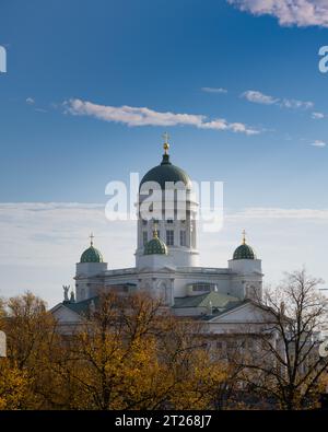 Cathédrale d'Helsinki, Helsingin tuomiokirkko, Finlande Banque D'Images