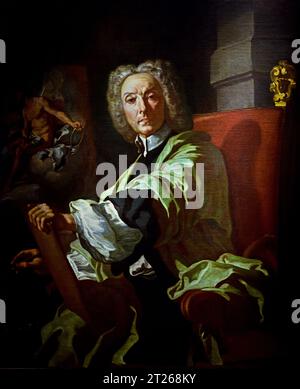 Autoportrait 1715-20 Francesco Solimena 1657 - 1747 Musée, Italie Francesco Solimena était un peintre italien prolifique de l'époque baroque, issu d'une famille établie de peintres et dessinateurs. Banque D'Images