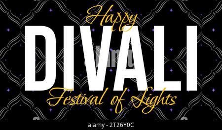 happy divali, festival des lumières, affiche salutations médias sociaux, fête religieuse indienne deepvali, diyali, hindouisme, diwali Illustration de Vecteur