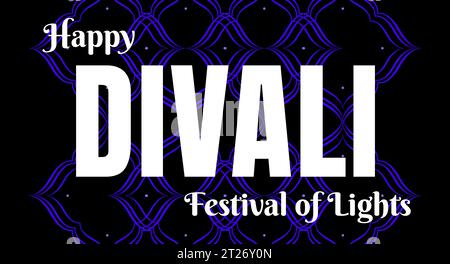 happy divali, festival des lumières, affiche salutations médias sociaux, fête religieuse indienne deepvali, diyali, hindouisme, diwali Illustration de Vecteur